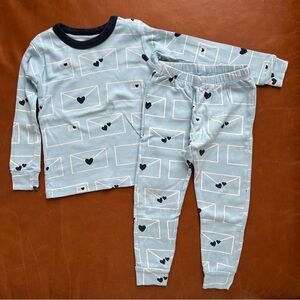 MONICA+ANDY Organic Cotton Love Letters PJs, 3T
